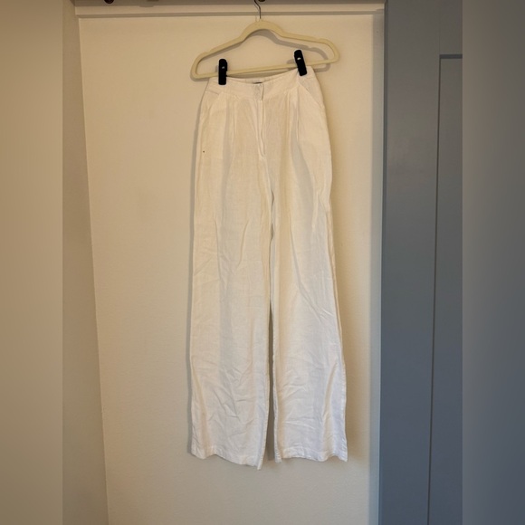 Selmacilek High Rise Pleated Women’s Pant in White (Ecru Brand Color) - Picture 3 of 9